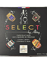 Цукерки з Чорного Шоколаду бочечки з Лікером Liqueurs Selection Abtey 210 г Франція, фото 3