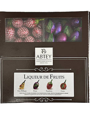 Цукерки з фруктовими лікерами LIQUEURS DE FRUITS ABTEY 72 шт. 720 г Франція, фото 2