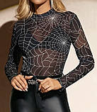 Стильна прозора кофта з "Паутиною", фото 2