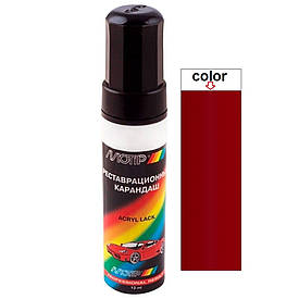 Олівець для авто Mini Cooper колір 851 червоний акриловий Motip 12мл