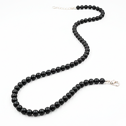 Шунгіт Ø6 намисто, 0637ОШ