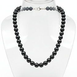 Шунгіт Ø10 намисто, 0638ОШ