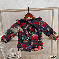 Куртка "Bonito Метелик" Сірий Плащівка арт.91450464 Туреччина Зріст 104-54(р)