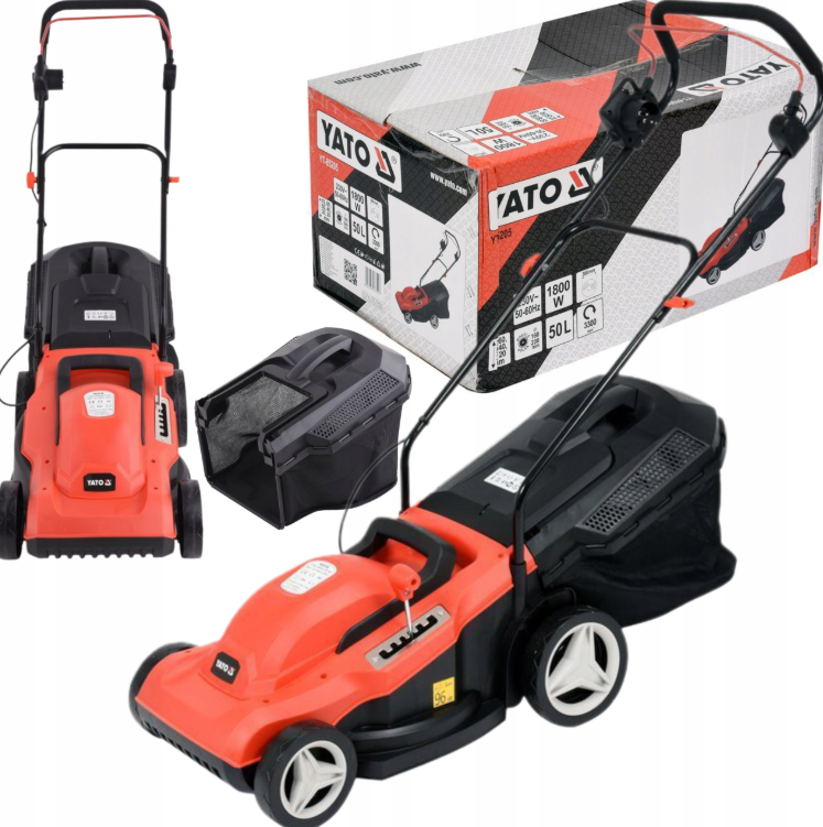 Газонокосарка бензинова YATO з приводом: 3,5кВт, ширина різання: Ø= 53 см, травозбірник- 62л YT-85545