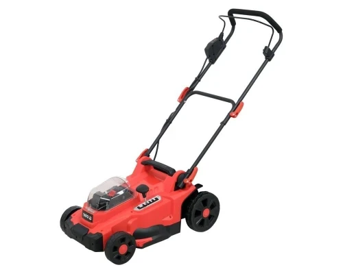 Акумуляторна газонокосарка 2X18 B, 37см, 4 Аг YATO YT-85222, фото 1
