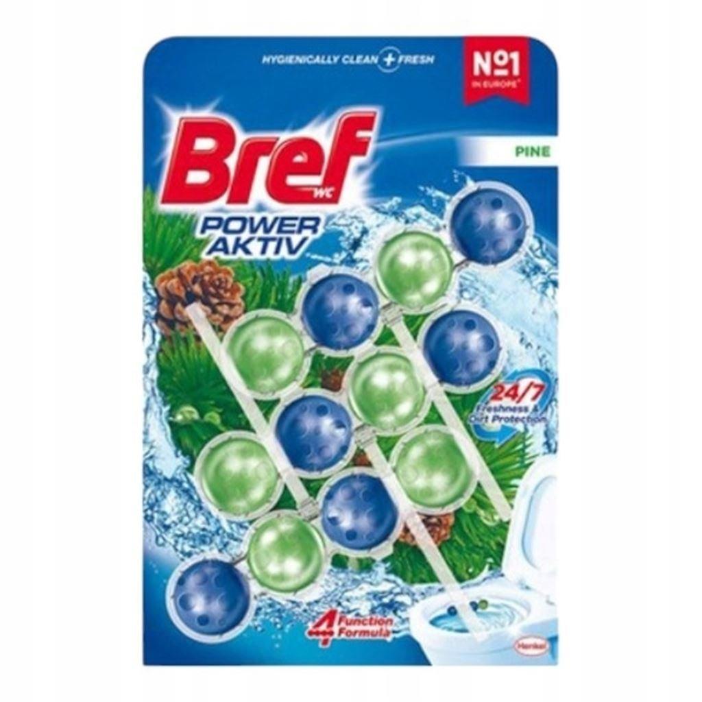 Туалетний блок Bref Power Aktiv, сосна, 3 x 50 г, фото 1