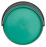 Відро пластикове 10 літрів зелене Ø 30 см h=27 см (Юніпласт), фото 4