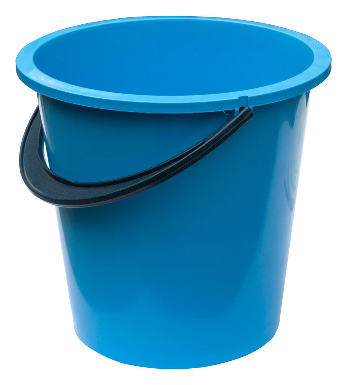 Відро пластикове 10 літрів синє Ø 30 см h=27 см (Юніпласт), фото 1