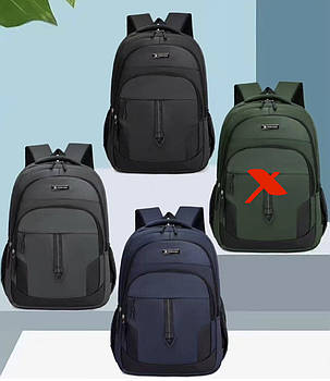 Спортивний шкільний рюкзак міський 47*32 см на блискавці з кишенею в різних кольорах Karman