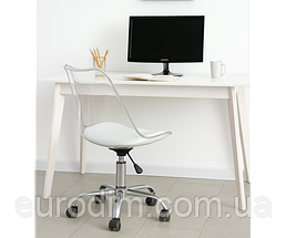 Офісне крісло Астер прозоре з білим сидінням, фото 4