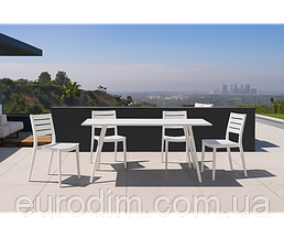 Стілець Зара пластиковий білий, фото 2