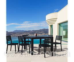 Стілець Зара пластиковий чорний, фото 4