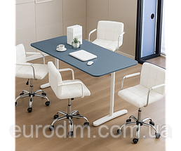 Крісло Артур К на колесах біле, фото 4