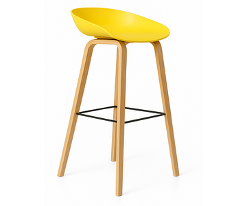 Стілець Адель барний високий жовтий