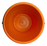 Відро пластикове 5 літрів помаранчеве Ø 23.5 см h=20 см (Юніпласт), фото 3