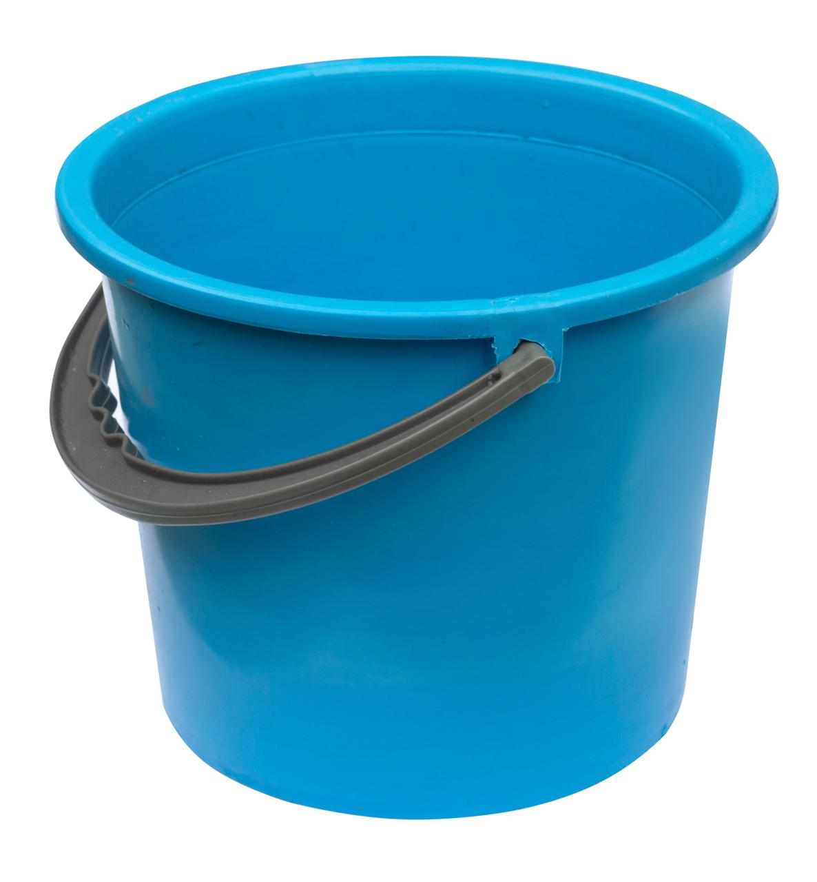 Відро пластикове 8 літрів блакитне Ø 27 см h=22 см (Юніпласт), фото 1