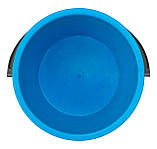 Відро пластикове 8 літрів з кришкою блакитне Ø 27 см h=24 см (Юніпласт), фото 4