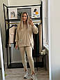 Костюм жіночий худі + легінси Модель: 1555-5733 Колір: сірий, шоколад, чорний, беж, фото 3