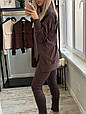 Костюм жіночий худі + легінси Модель: 1555-5733 Колір: сірий, шоколад, чорний, беж, фото 5