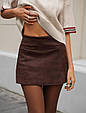 Шорти-спідниця жіночі Модель: 1555-5954 Колір: шоколад, фото 2