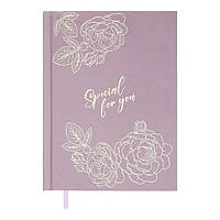 Щоденник недатований Buromax Only A5 лінія 336 сторінок, тверда обкладинка, світло-рожевий