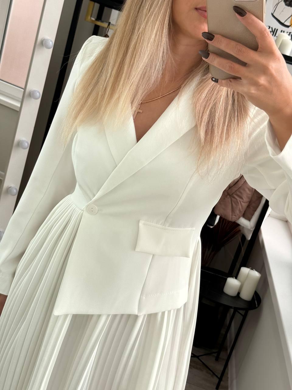 Сукня жіноча Модель: 1555-5929 Колір: чорний, молоко, фото 1