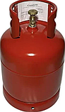 Туристичний газовий балон для кемпінгу 12 л Металевий газовий балон для побутового використання болгарія, фото 5