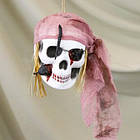 Декор ПОПІЛ ТРОЯНДИ підвісний череп Пірат