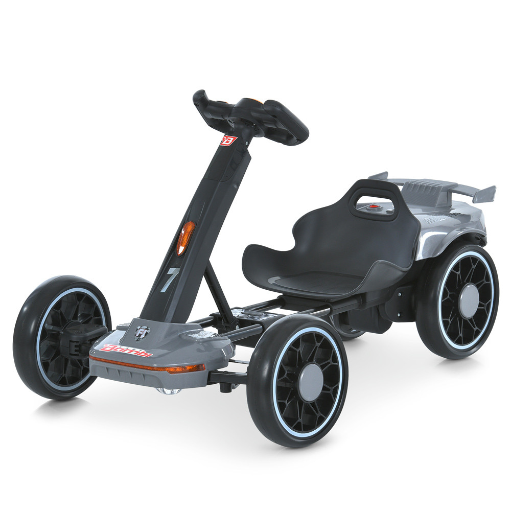 Дитячий електрокарт M 6145 Bambi, сірий, фото 1