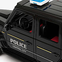 Машинка на радіокеруванні Поліція LM258-201 чорна — позашляховик 1:14 з підсвічуванням, акумулятором 3.7V, пульт 27 MHz, фото 4
