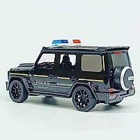 Машинка на радіокеруванні Поліція LM258-201 чорна — позашляховик 1:14 з підсвічуванням, акумулятором 3.7V, пульт 27 MHz, фото 3