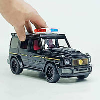 Машинка на радіокеруванні Поліція LM258-201 чорна — позашляховик 1:14 з підсвічуванням, акумулятором 3.7V, пульт 27 MHz, фото 5