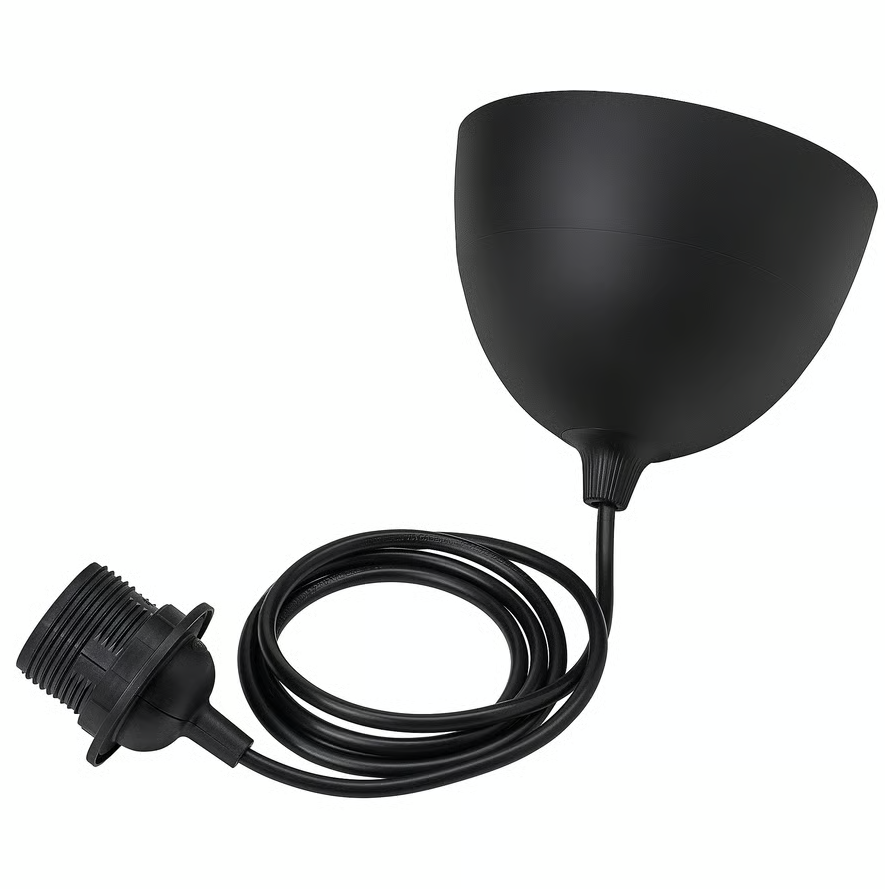 Шнур для світильника підвісний, основа для абажура, 1,4м HAVSDJUP  IKEA 705.977.94, фото 1