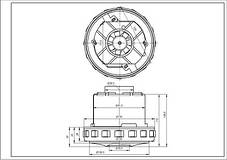 Двигун для миючого пилососа Zelmer \ Bosch 00145664 Domel 1600W D=130/92mm H=30/130mm, фото 2
