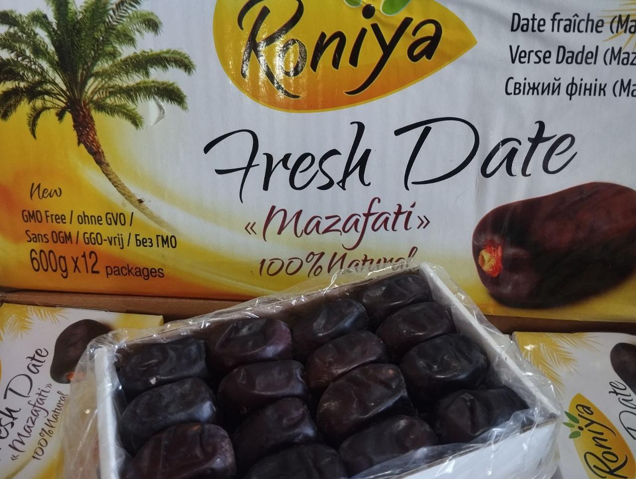Фінік фас Мазафати Ронія 600г,в ящику 12 упакувань