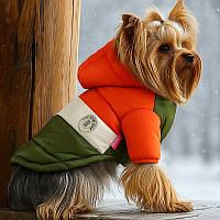 Куртка для собак «Клуб», червоний, зимовий, осінній одяг для собак дрібних, середніх порід