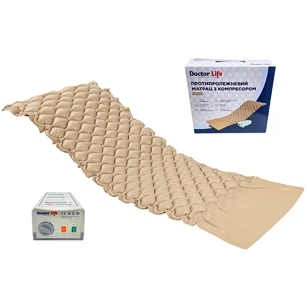 Матрац протипролежневий Doctor Life B01 з компресором P01S та функцією статики (Україна), фото 1