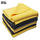Рушник мікрофібровий без окантовки жовтий 300GSM 40*40см, фото 6