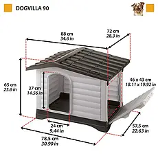 Собачий вольєр з термопластичної смоли DOGVILLA 90, фото 2
