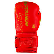 Боксерські рукавиці PowerPlay 3089 Alpha Червоні 10 унцій, фото 2