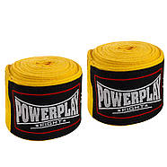 Бинти для боксу PowerPlay 3046 Жовті (2.5м), фото 6
