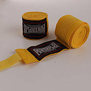Бинти для боксу PowerPlay 3046 Жовті (2.5м), фото 8