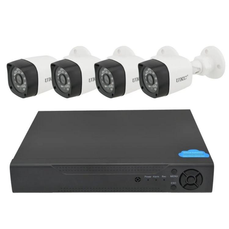 Відеореєстратор DVR KIT HD720 4-канальний (4камеры в комплекті), фото 1