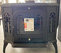 Дров'яна опалювальна піч камін з боковими дверцятами, чавунна буржуйка Kaw-Met P7 LB (10,5 KW) ECO