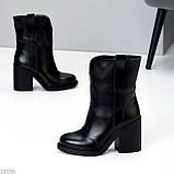 Жіночі черевики козаки зимові , Жіночі коричневі козаки зимові, зимові Черевики-ковбойки, фото 6