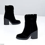 Жіночі черевики козаки зимові , Жіночі коричневі козаки зимові, зимові Черевики-ковбойки, фото 7