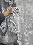 Тюль Версаль Туререччина Біла, фото 3