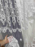 Тюль Версаль Туререччина Біла, фото 7