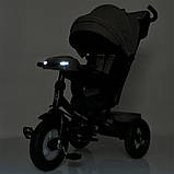 Велосипед 3-х колісний з батьківською ручкою TURBOTRIKE MT 1007-5 коричнево-сірий, фото 5