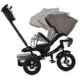 Велосипед 3-х колісний з батьківською ручкою TURBOTRIKE MT 1007-5 коричнево-сірий, фото 3